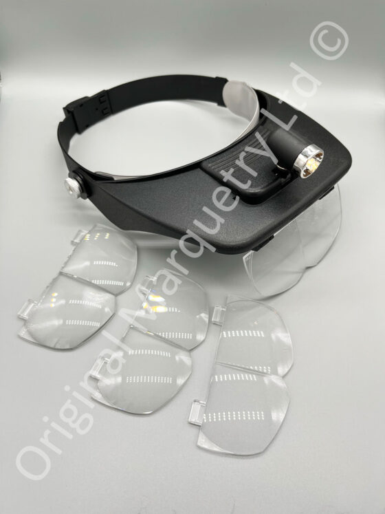 Headband Magnifier - With Directional Light & 4 Lenses - T180