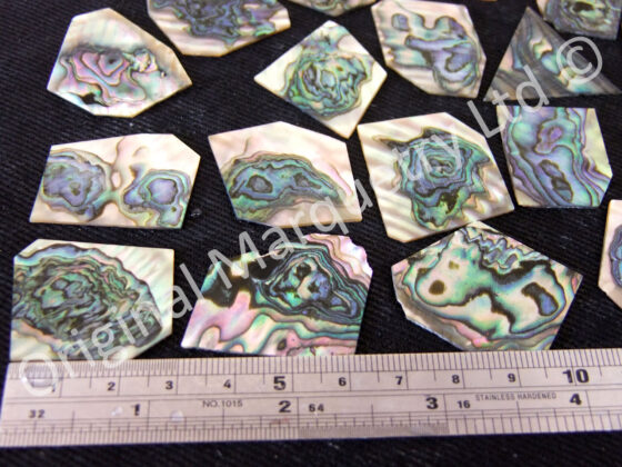 Abalone Off Cut Packs, Blue Heart - No. 7 - Image 2