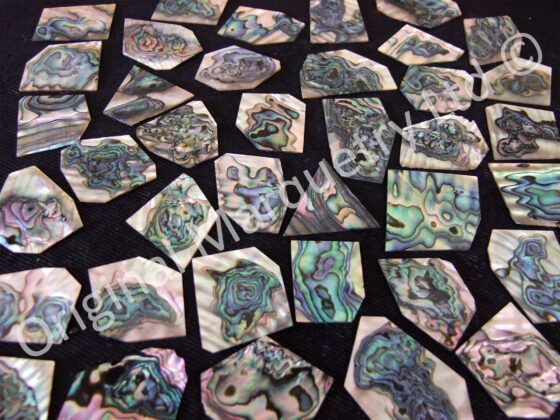 Abalone Off Cut Packs, Blue Heart - No. 7