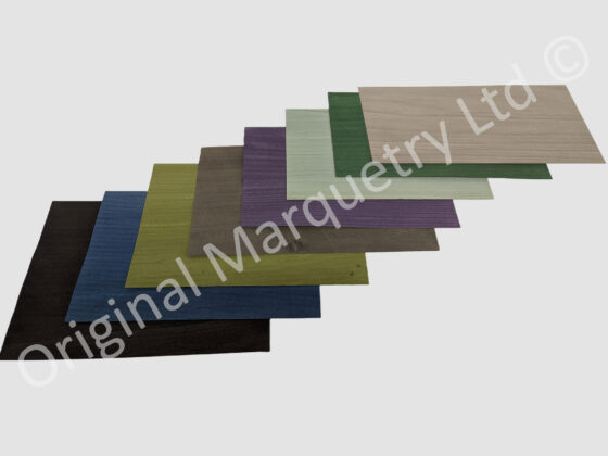 Coloured Wood Veneer Packs - Large - Dark Shades - 8 Leaves