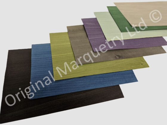 Coloured Wood Veneer Packs - Large - Dark Shades - 8 Leaves - Image 2