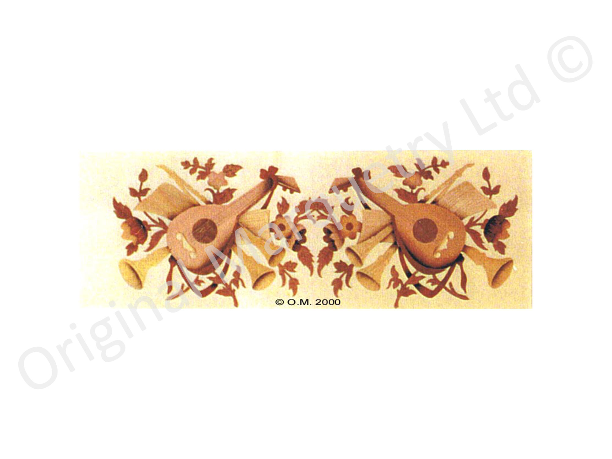 Marquetry Mandolin Panels - M64