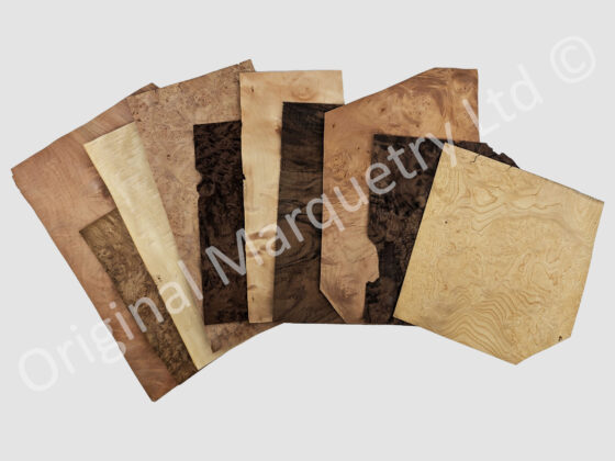 Luxury Burr Wood Veneer Packs - 10 Leaves