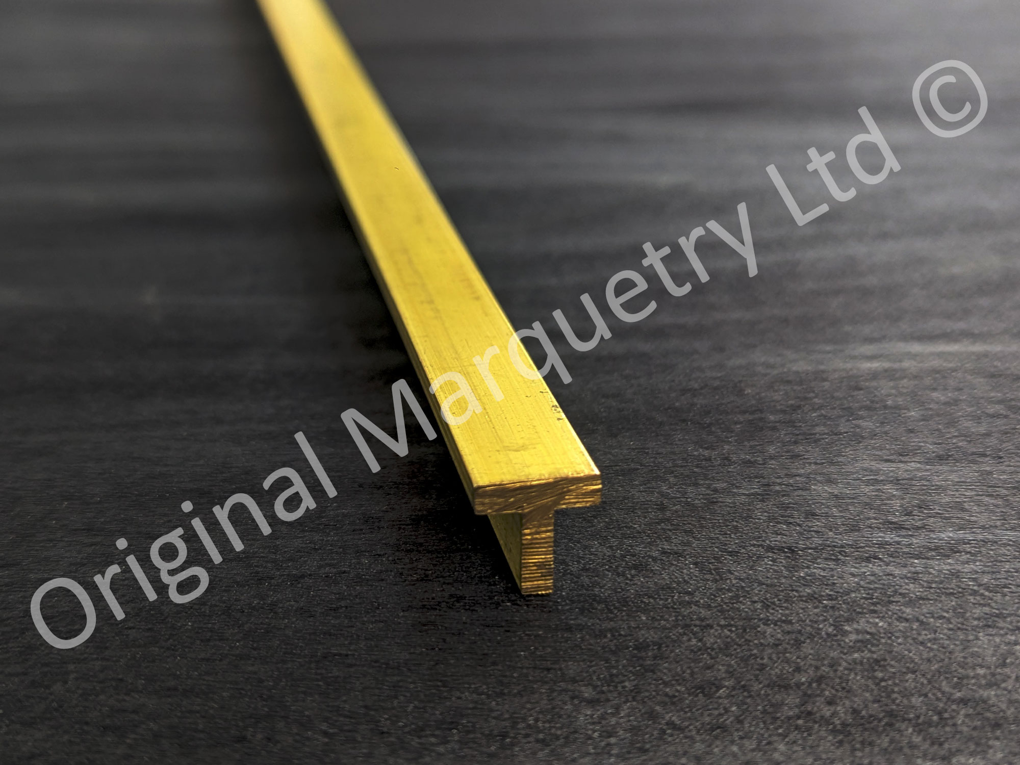 Inlay Brass Strips T-Section