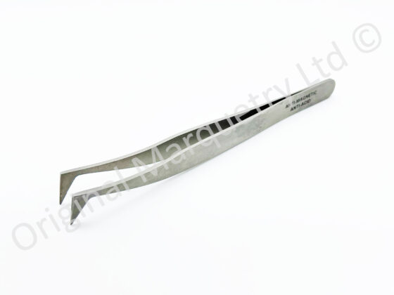 Stainless Steel/Antimagnetic Angled Tweezers - T146