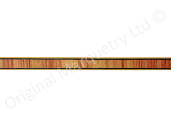 Tulipwood Inlay Bandings Boxwood Outside 4mm x 1mm x 100cm