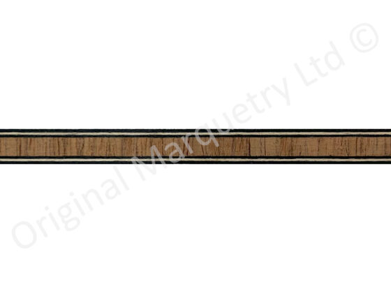 Walnut Type Inlay Bandings 7mm x 0.6mm x 100cm - BX321