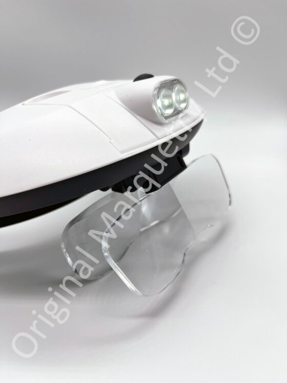 Headband Magnifier - Glasses with Detachable Ultra Bright LED Head Lamp & 5 Lenses - T313 - Image 3