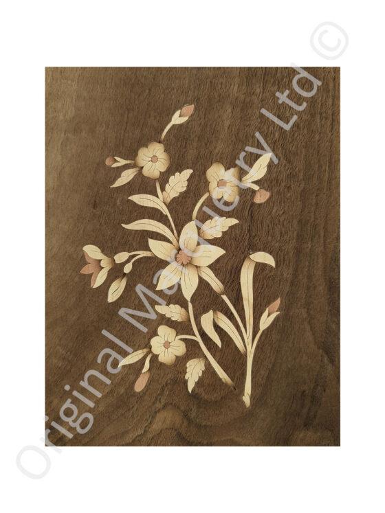 Marquetry Floral Inlay Panel - M75 - Image 3