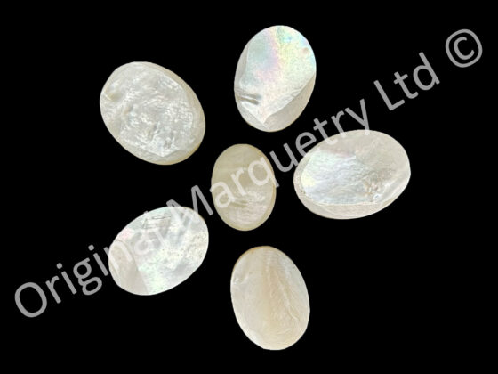 White Mother of Pearl Ovals - Ideal for Carving