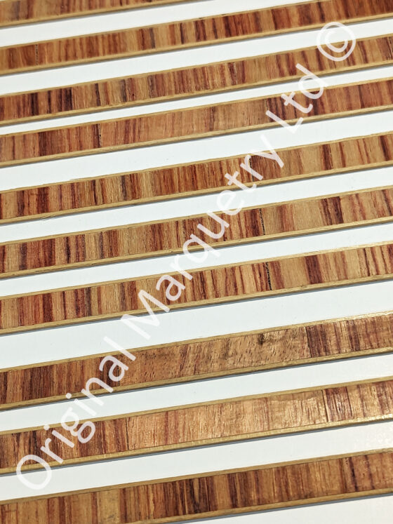 Tulipwood Inlay Bandings Boxwood Outside ONLY 10mm x 1mm x 47cm - Off Cut Offer - Image 2