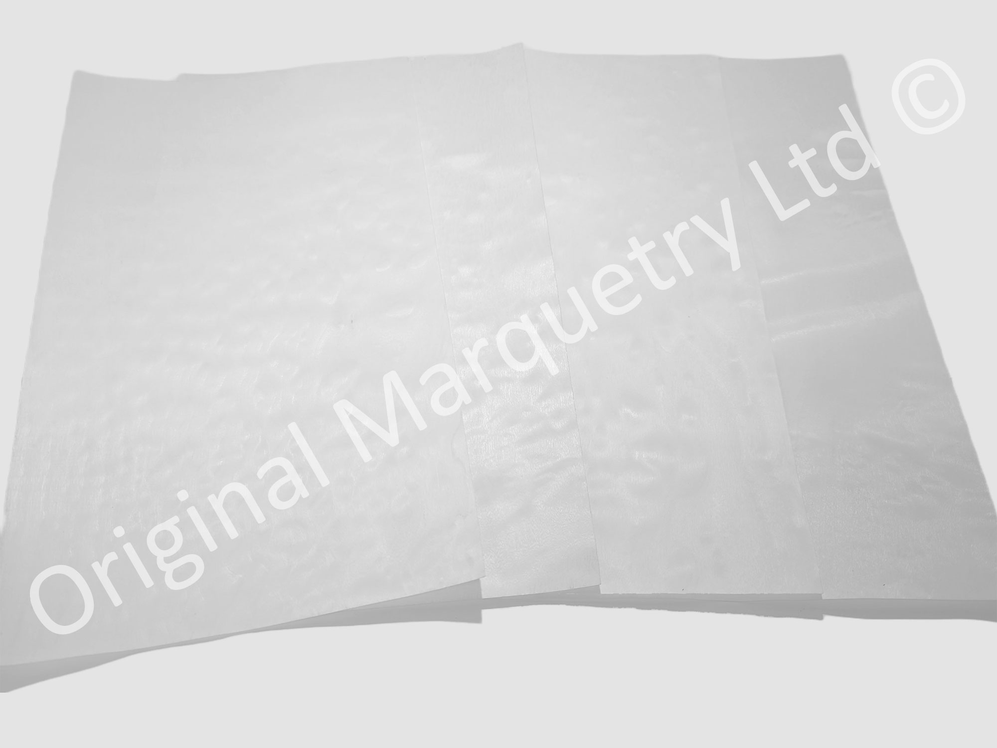 White Quilted Maple Wood Veneer Packs - Off Cuts