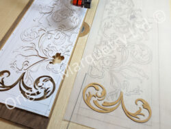 Seaweed Marquetry for a Chest of Drawers - Bespoke Marquetry Reproduction