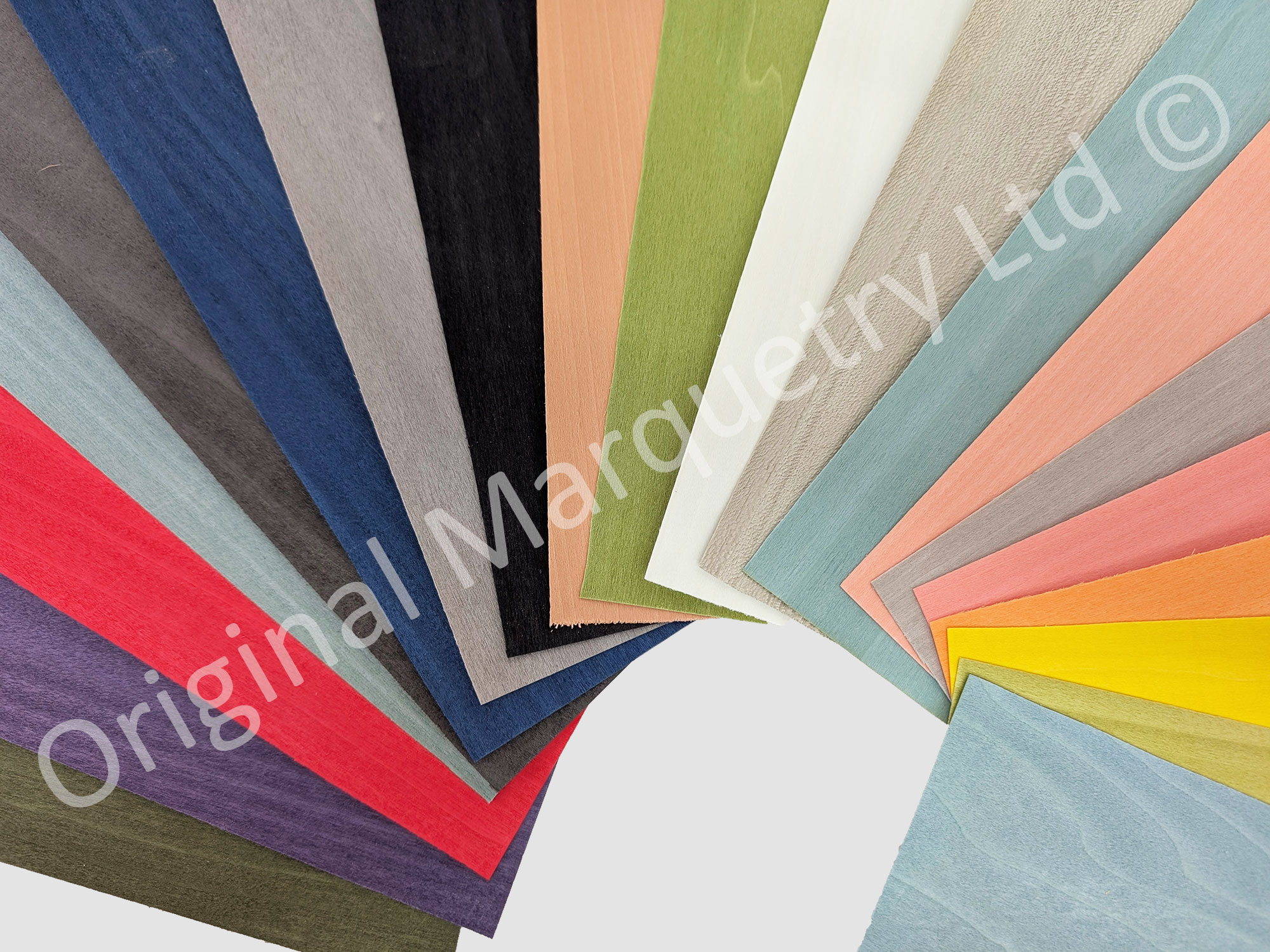 Coloured Wood Veneer Packs - Large - All Shades - 20 Leaves - Image 2