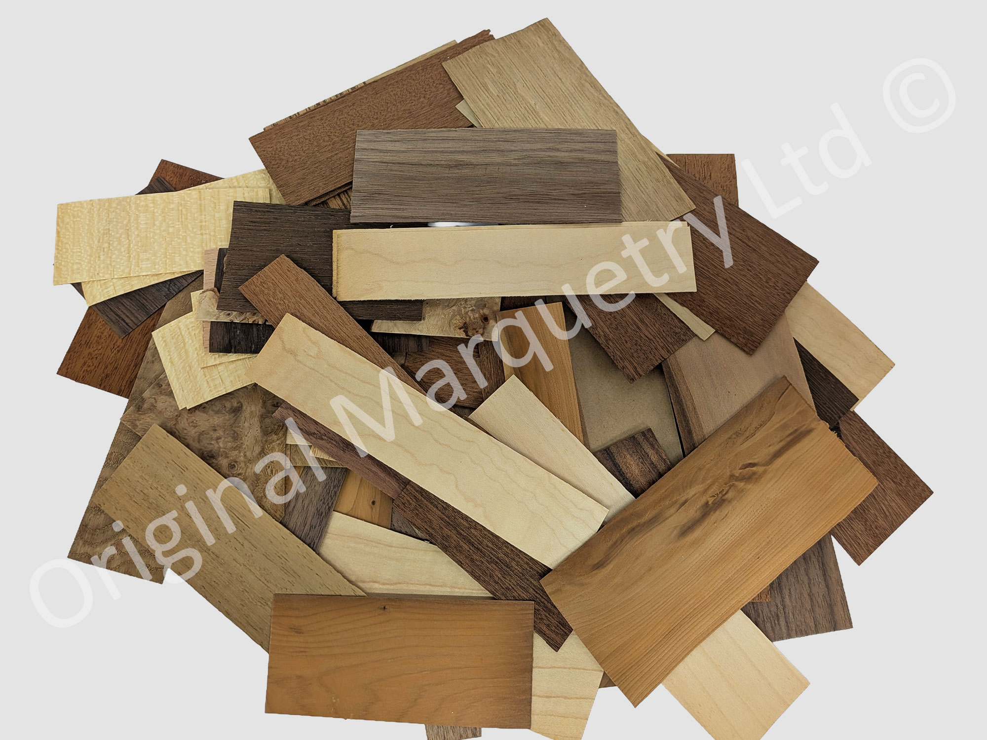 Dolls House Wood Veneer Packs - Off Cuts - 100g
