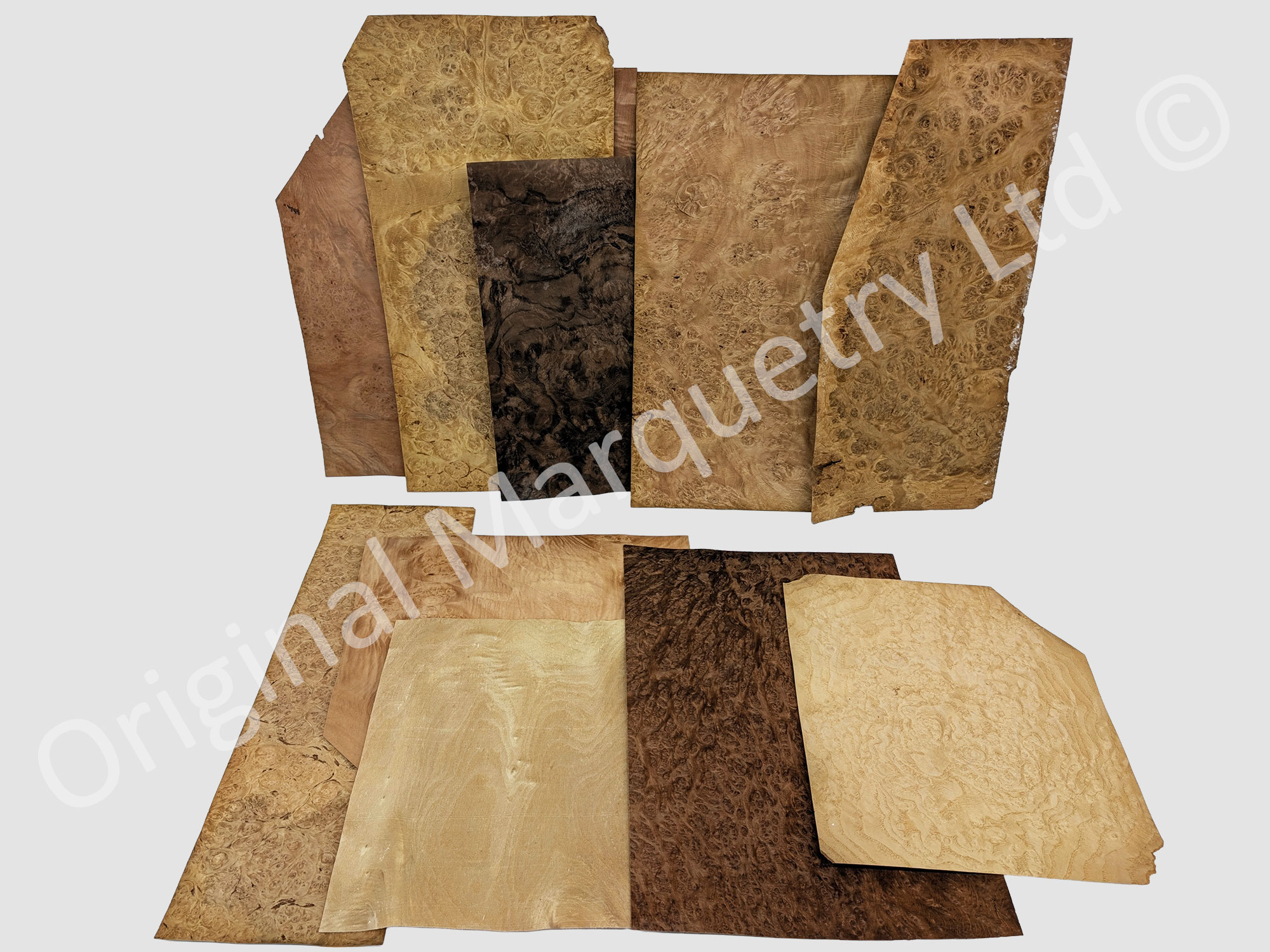 Luxury Burr Wood Veneer Packs - 10 Leaves - Image 3